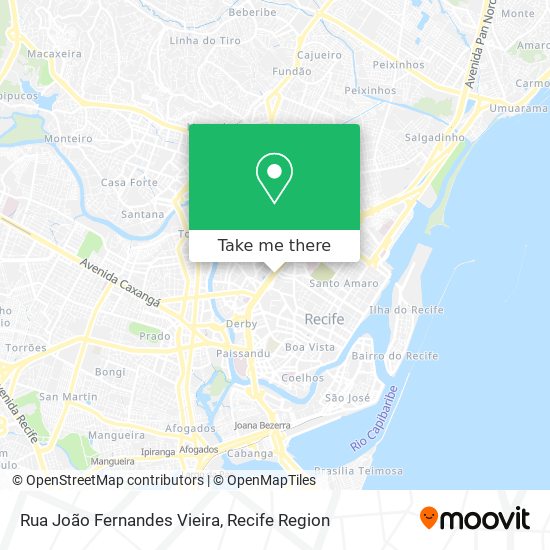 Mapa Rua João Fernandes Vieira
