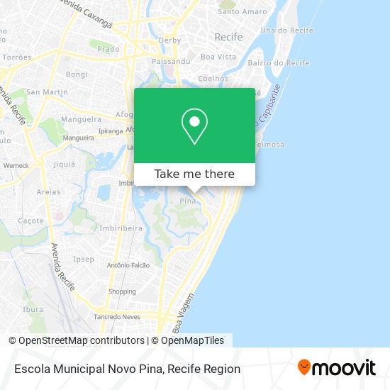 Mapa Escola Municipal Novo Pina