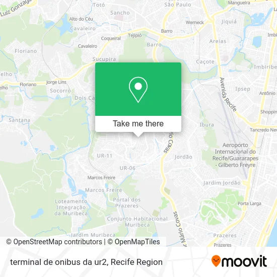 terminal de onibus da ur2 map