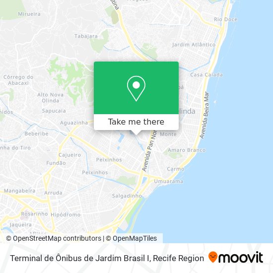 Terminal de Ônibus de Jardim Brasil I map
