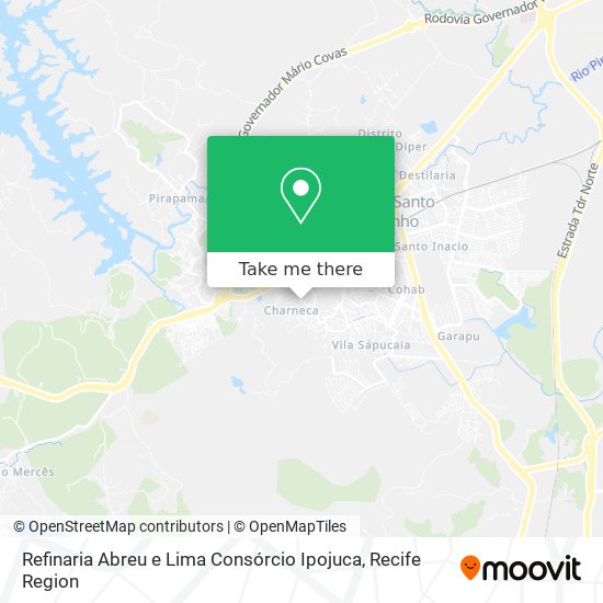 Refinaria Abreu e Lima Consórcio Ipojuca map