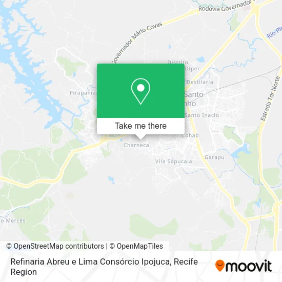 Refinaria Abreu e Lima Consórcio Ipojuca map