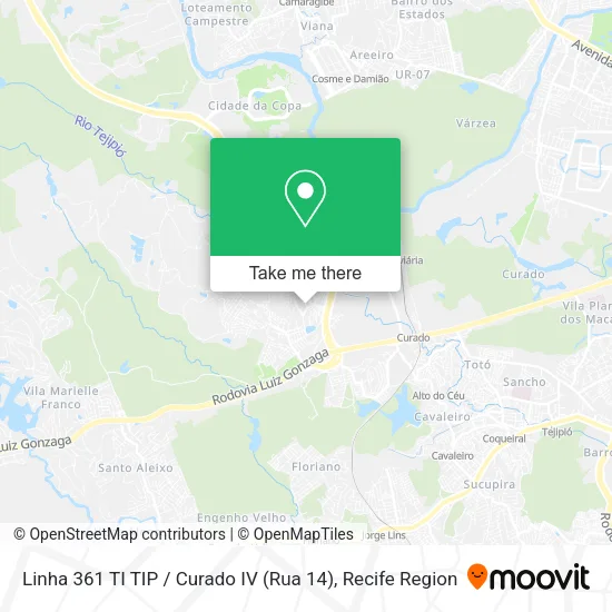 Linha 361 TI TIP / Curado IV (Rua 14) map