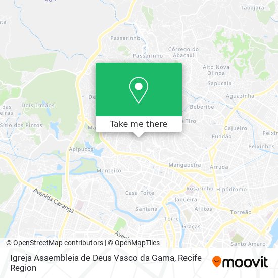 Igreja Assembleia de Deus Vasco da Gama map