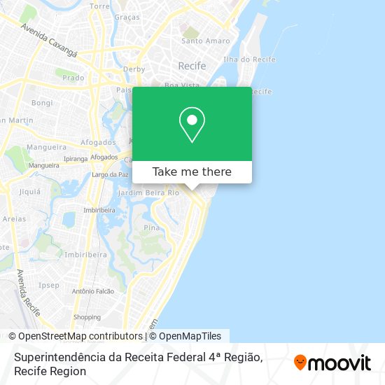 Superintendência da Receita Federal 4ª Região map