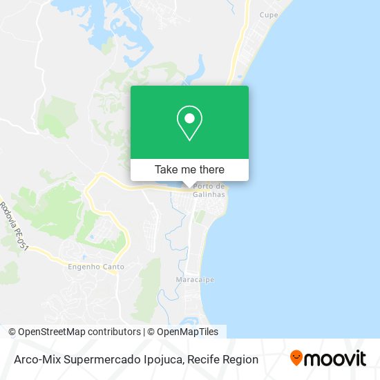 Arco-Mix Supermercado Ipojuca map