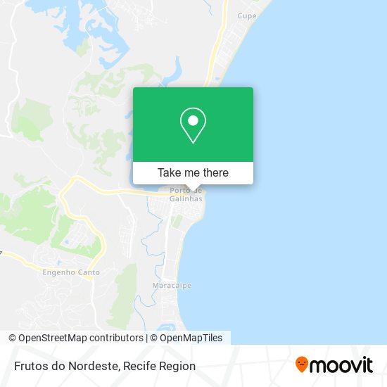 Frutos do Nordeste map