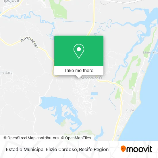Estádio Municipal Elízio Cardoso map