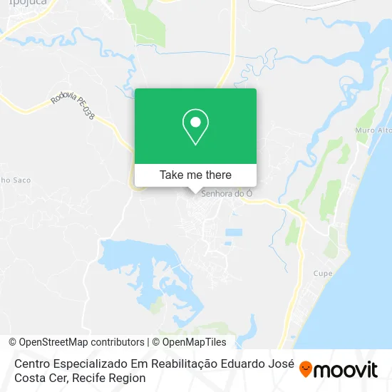 Centro Especializado Em Reabilitação Eduardo José Costa Cer map