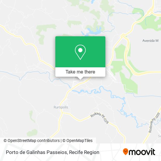Porto de Galinhas Passeios map