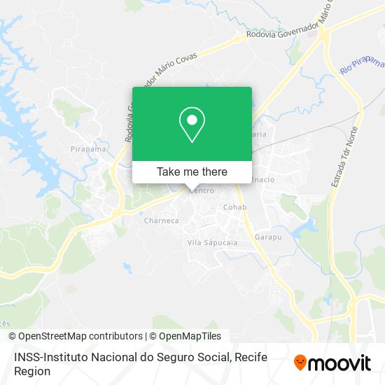 INSS-Instituto Nacional do Seguro Social map