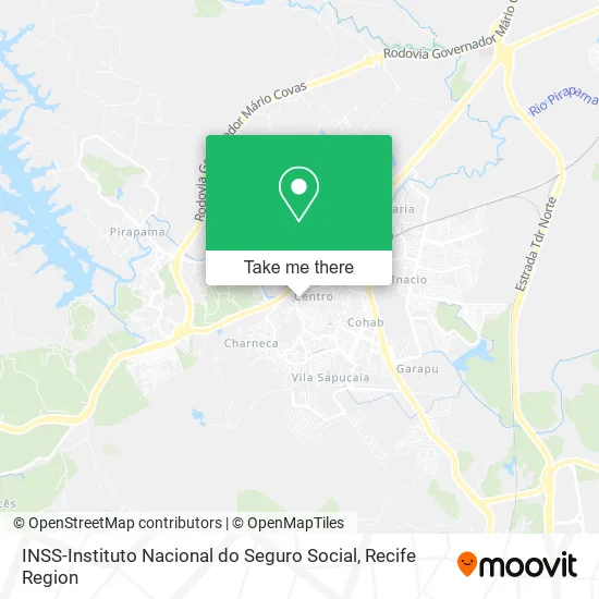 INSS-Instituto Nacional do Seguro Social map