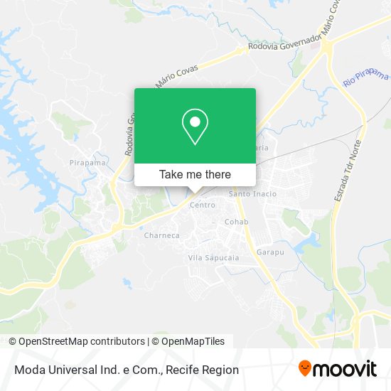 Moda Universal Ind. e Com. map