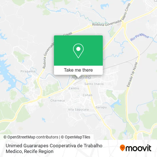 Unimed Guararapes Cooperativa de Trabalho Medico map
