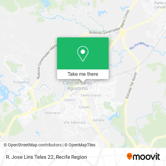 R. Jose Lins Teles 22 map