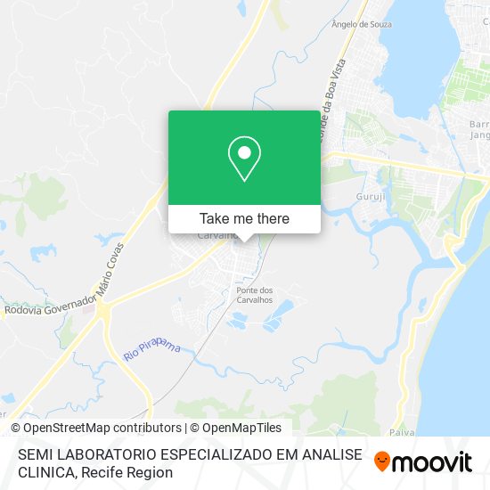 SEMI LABORATORIO ESPECIALIZADO EM ANALISE CLINICA map