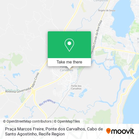 Praça Marcos Freire, Ponte dos Carvalhos, Cabo de Santo Agostinho map