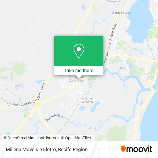 Millena Móveis e Eletro map