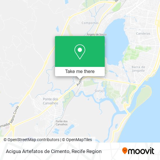 Acigua Artefatos de Cimento map