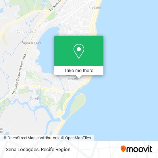 Sena Locações map