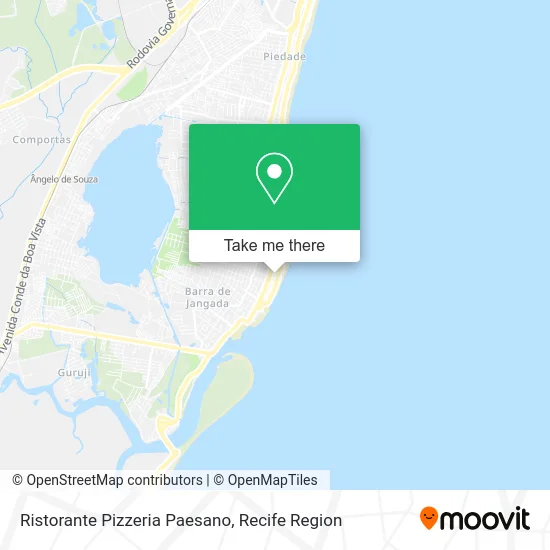 Ristorante Pizzeria Paesano map