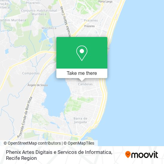 Mapa Phenix Artes Digitais e Servicos de Informatica