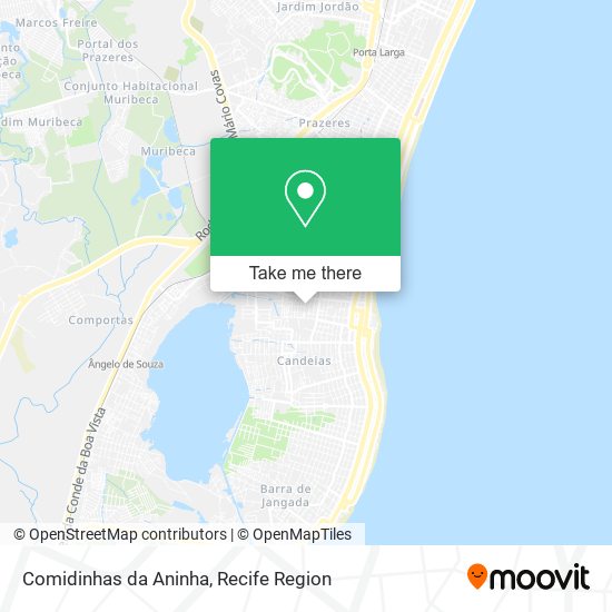 Comidinhas da Aninha map