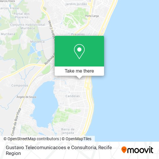 Mapa Gustavo Telecomunicacoes e Consultoria