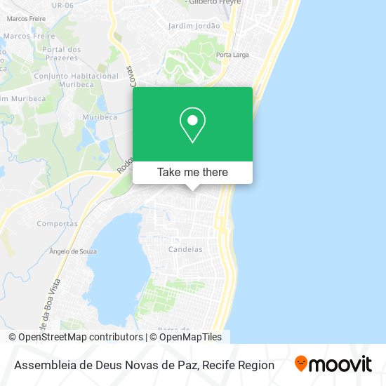 Assembleia de Deus Novas de Paz map