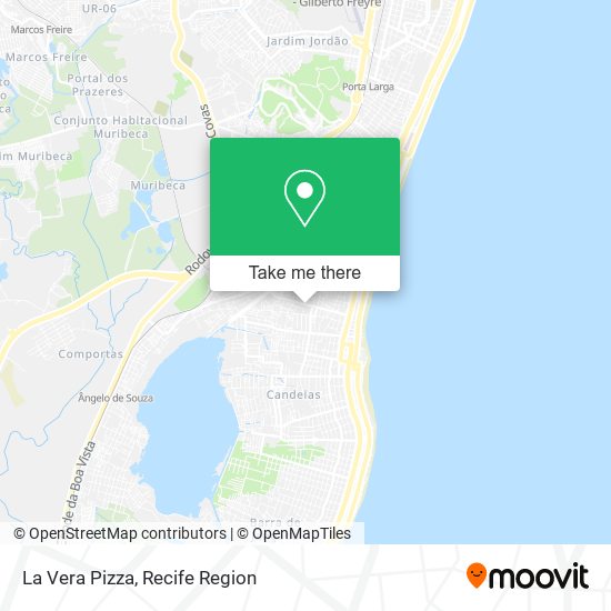 La Vera Pizza map