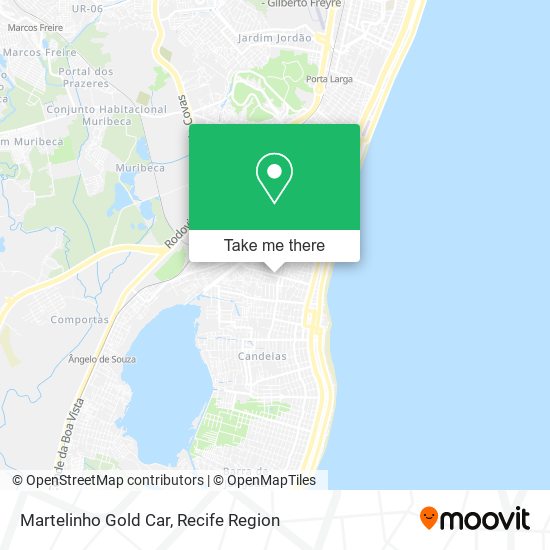 Martelinho Gold Car map