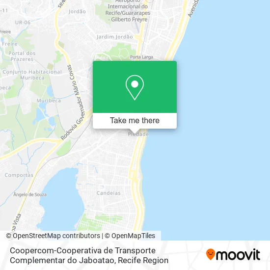 Coopercom-Cooperativa de Transporte Complementar do Jaboatao map