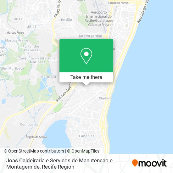 Mapa Joas Caldeiraria e Servicos de Manutencao e Montagem de