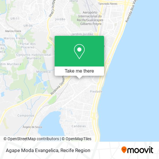 Agape Moda Evangelica map