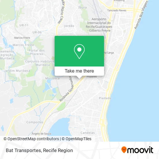 Bat Transportes map