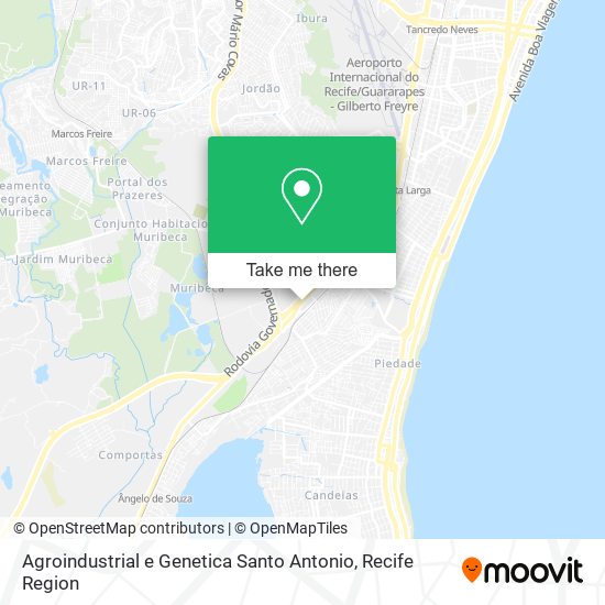 Agroindustrial e Genetica Santo Antonio map