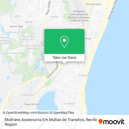 Mapa Multrans Assessoria Em Multas de Transitos