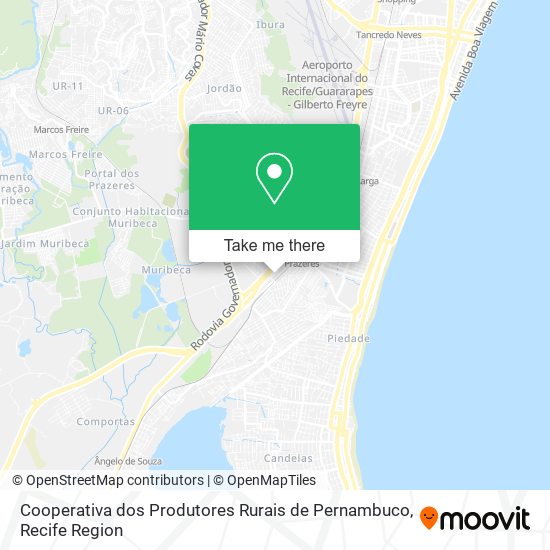 Cooperativa dos Produtores Rurais de Pernambuco map