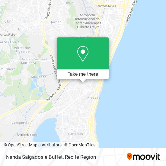 Mapa Nanda Salgados e Buffet