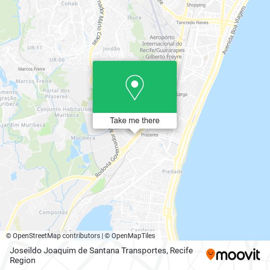 Joseildo Joaquim de Santana Transportes map