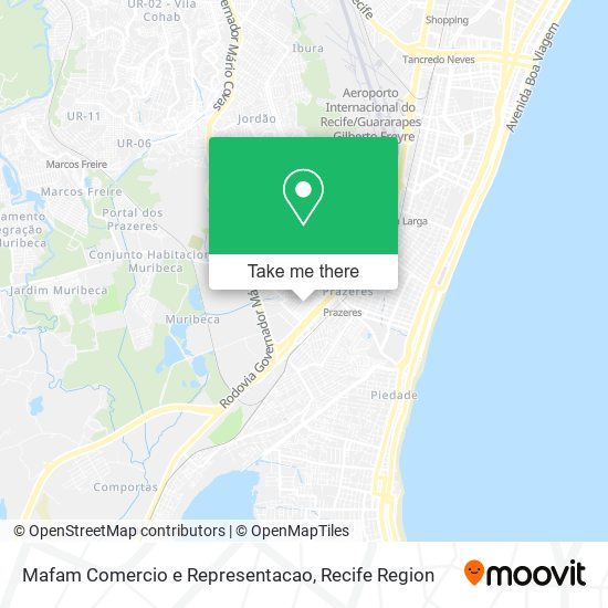 Mafam Comercio e Representacao map