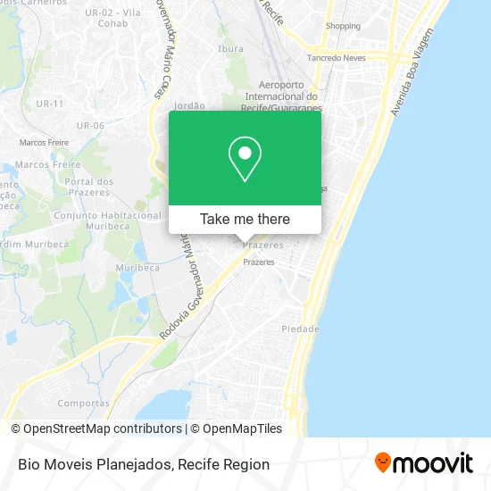 Bio Moveis Planejados map