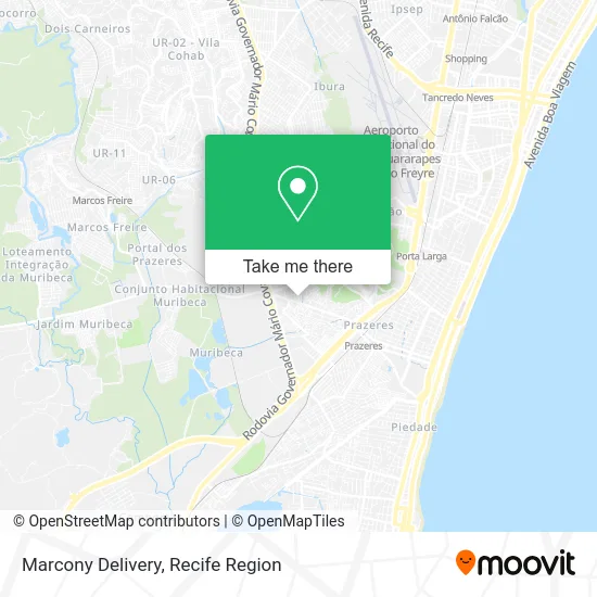 Marcony Delivery map