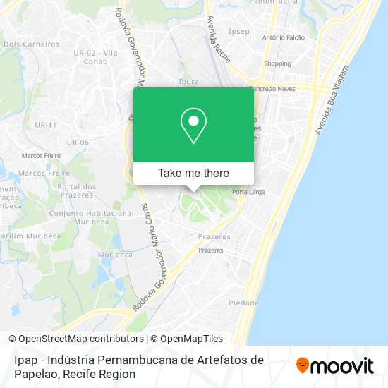 Ipap - Indústria Pernambucana de Artefatos de Papelao map