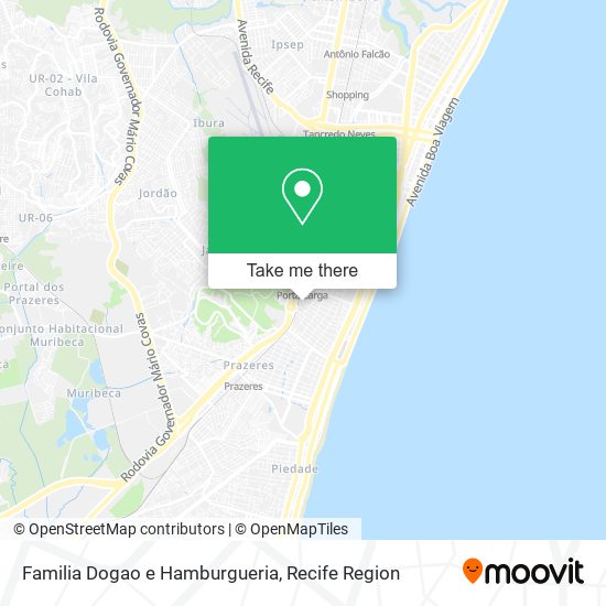 Familia Dogao e Hamburgueria map