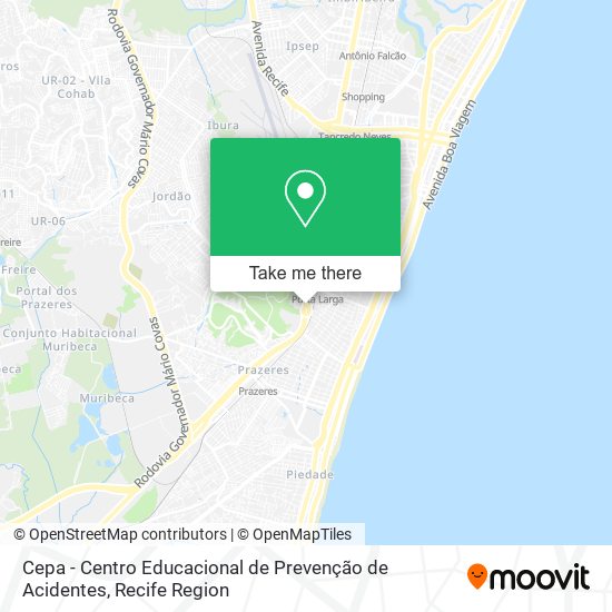 Cepa - Centro Educacional de Prevenção de Acidentes map