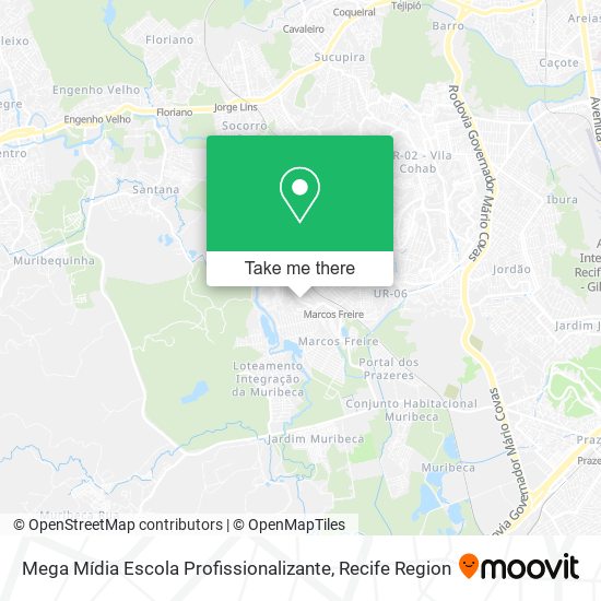 Mapa Mega Mídia Escola Profissionalizante