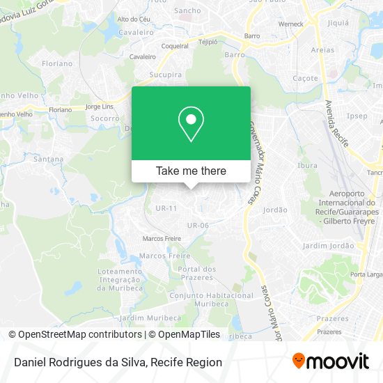 Daniel Rodrigues da Silva map