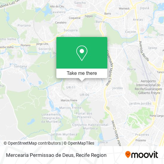 Mercearia Permissao de Deus map