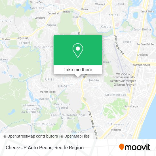 Check-UP Auto Pecas map